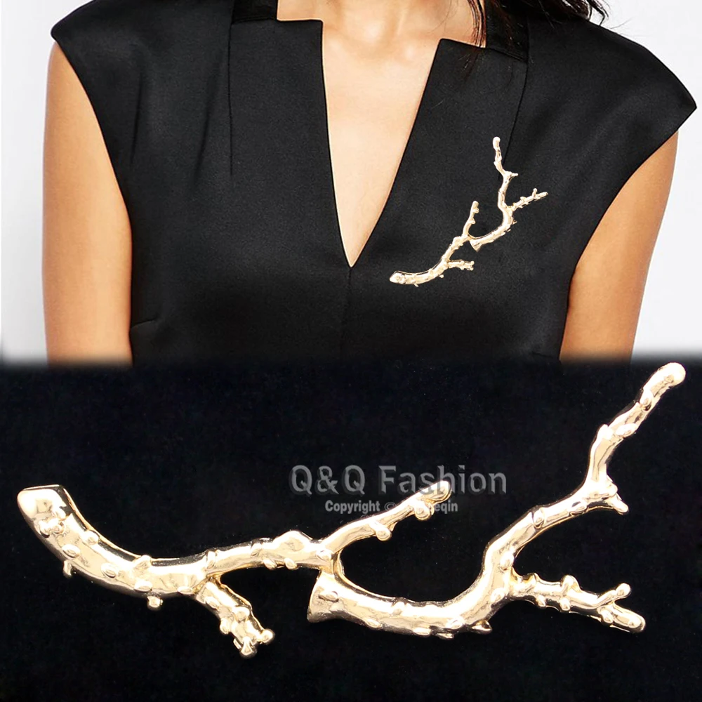 Новинка Sepcial подиумный блоггер большая Коралловая ветка дерева брошь для