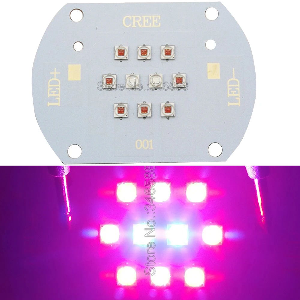 Cree XLamp XPE2 XP E2 30 Вт Светодиодный ная лампочсветильник красный 8 шт. + синий 2