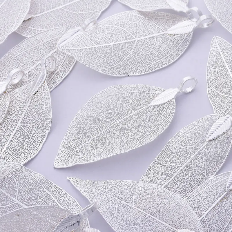 2 шт. натуральный лист гальванизированный Натуральный Орех дерева подвеска в