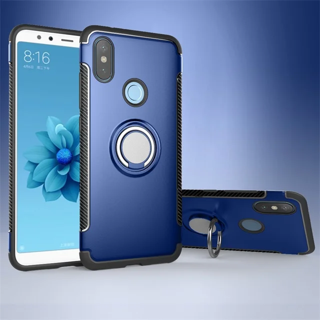 Blue Противоударный защитный чехол для Xio mi Red mi 7 S2 5 Plus K20 Note 8 Pro, Силиконовый ТПУ+ PC, задняя крышка для Xio mi A1 A2 Lite mi 9 SE 9T - Цвет: Blue