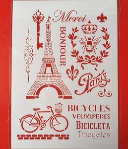 Лидер продаж, трафареты A4 для винтажных ключей, слоев, стен, картина, фотография, фотошаблон