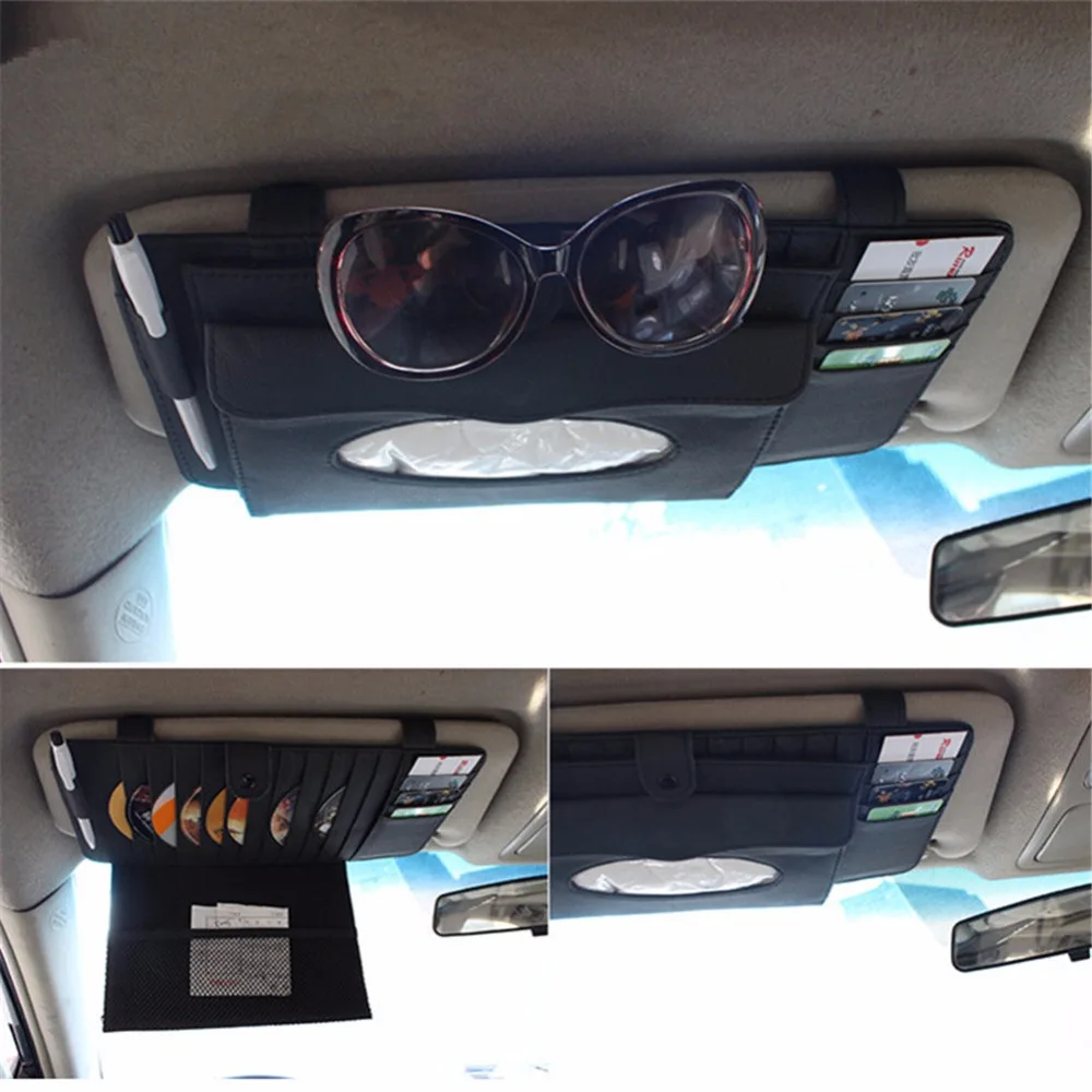 Автомобильный Стайлинг Солнцезащитный козырек сумка Авто CD держатель