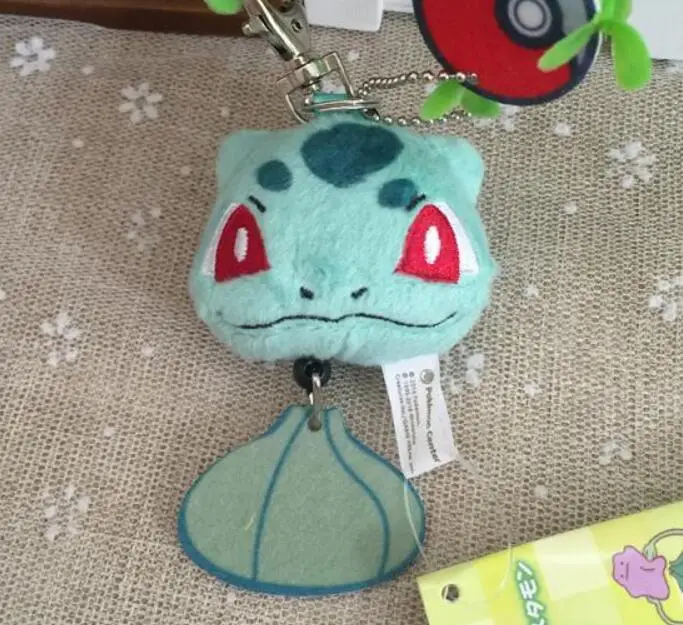8001 Иви Clefairy Squirtle Плюшевые цепочка для ключей Аниме Сумка цепи кулон Аниме игры моды подарок кольцо для ключей гибкие цепочка для ключей hookgift - Цвет: 8001