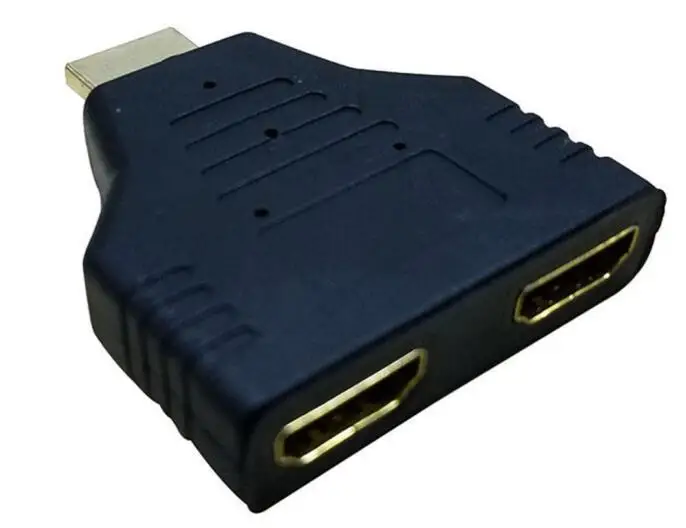 1080P HDMI штекер на 2 гнезда 1 в Выход разделитель адаптер преобразователь|male to male