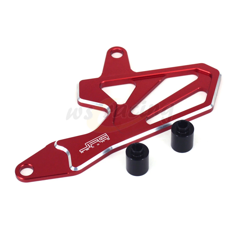 Мотоциклетная красная алюминиевая заготовка передняя Звездочка защитный чехол