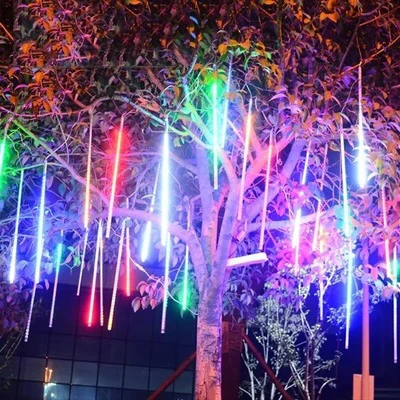 20CM-50CM Led Meteor Shower Light Christmas Tree Lights Outdoor Waterproof Fairy Wedding Decoration | Лампы и освещение