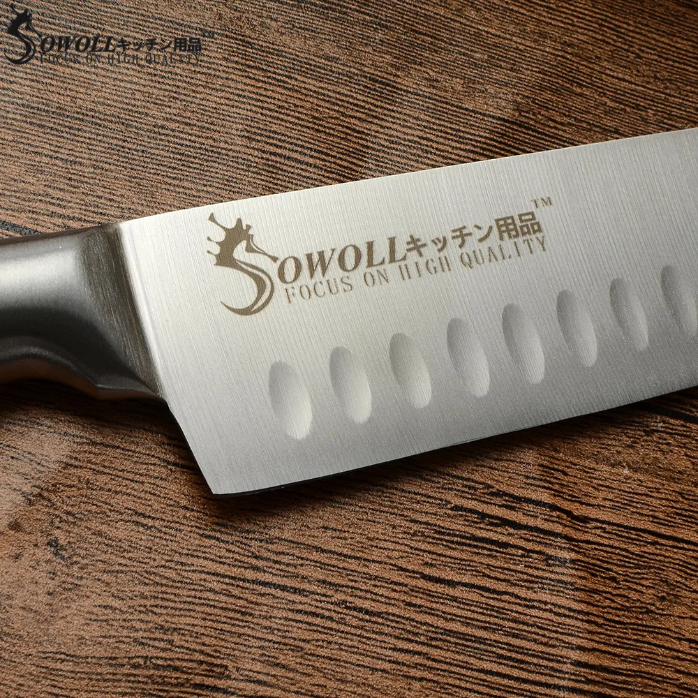 SOWOLL кухонные ножи из нержавеющей стали один нож 3 5 дюйма для фруктов дюймов