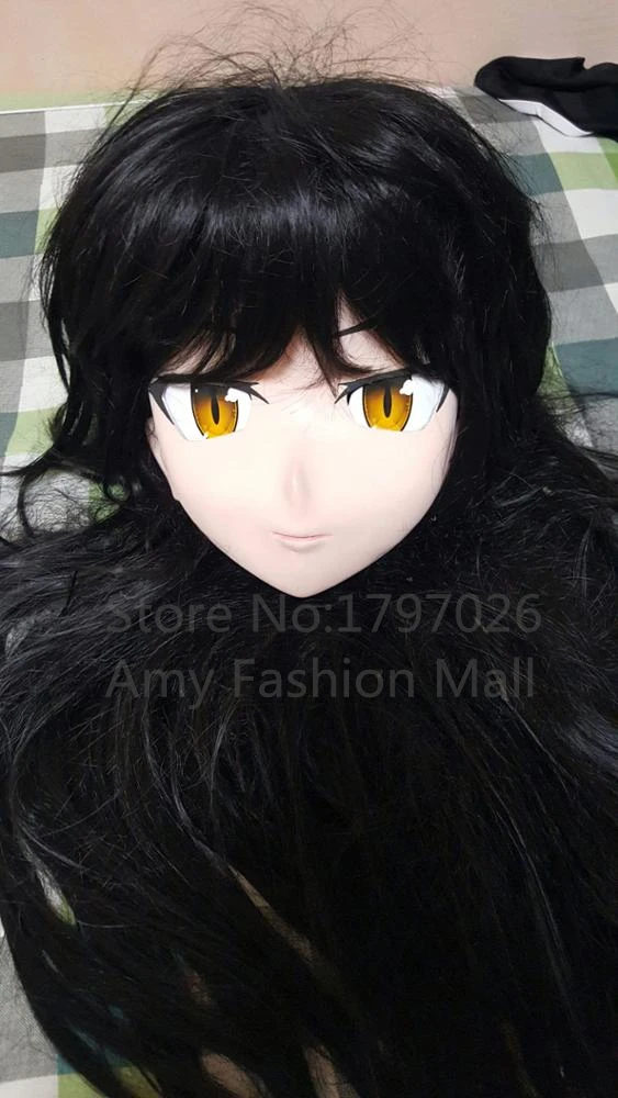 

Cartoon Character Handmade Female Latex Silicone Full Face Kigurumi Mask Cosplay Kiger Crossdresser Anime Mask Skin Fetish Masks