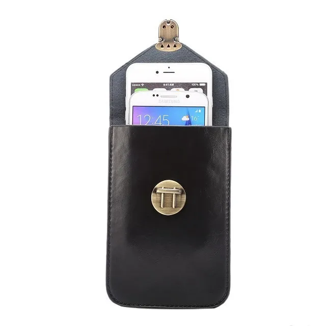 General Three Pockets Waist Case For homtom ht17 pro ht7 blackview e7 elephone s7 p9000 r9 vivo x7 6.0" Holster Bag Belt Pouch |