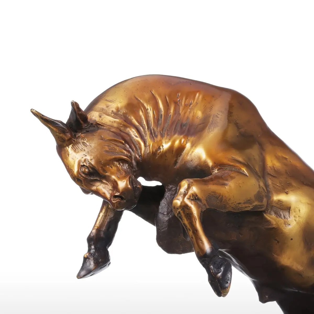 Tooarts энергичная скульптура для крупного рогатого скота ручная работа бронза фэн