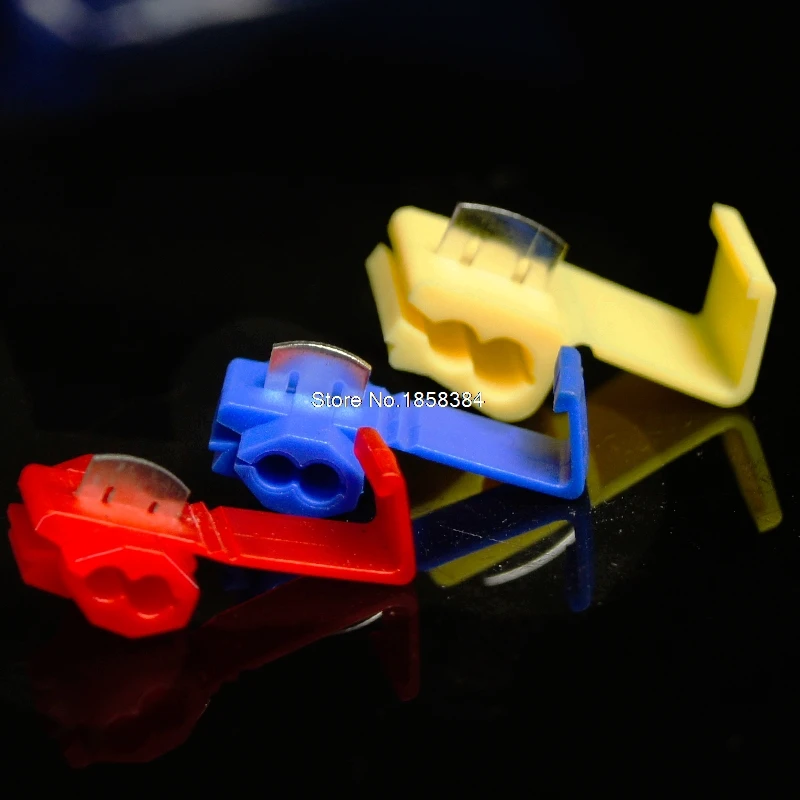 100 шт./лот Красный шотландский замок провод быстроразъемные Соединители Клеммы