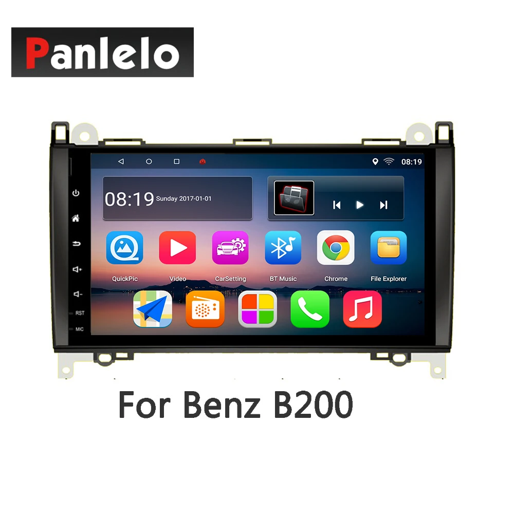 Panlelo Android7.1 Navigation For Benz C S R E Smart B200 ML CLK W209 Mirror Llink Auto Radio Quad Core BT SWC 1GB RAM 16GB ROM |
