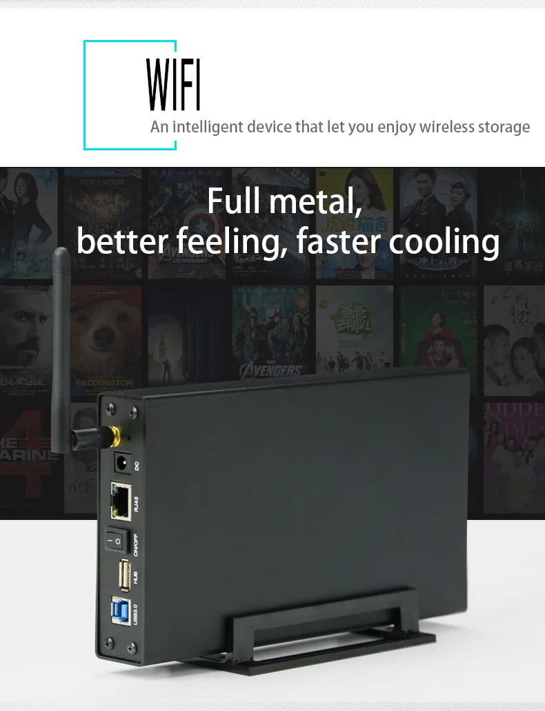 3,5 дюймов wifi HDD корпус беспроводной HDD управление эксклюзивное приложение для ios android PC телефон управление HDD через wifi Поддержка маршрутизатора