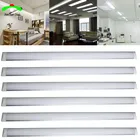 10 шт. светодиодный ная трубка 36 Вт 2 фута 3 фута 4 фута 48 дюймов светодиодная линейная световая балка флуоресцентная трубчатая лампа 120 см 110 В 220 В для офиса супермаркета дома