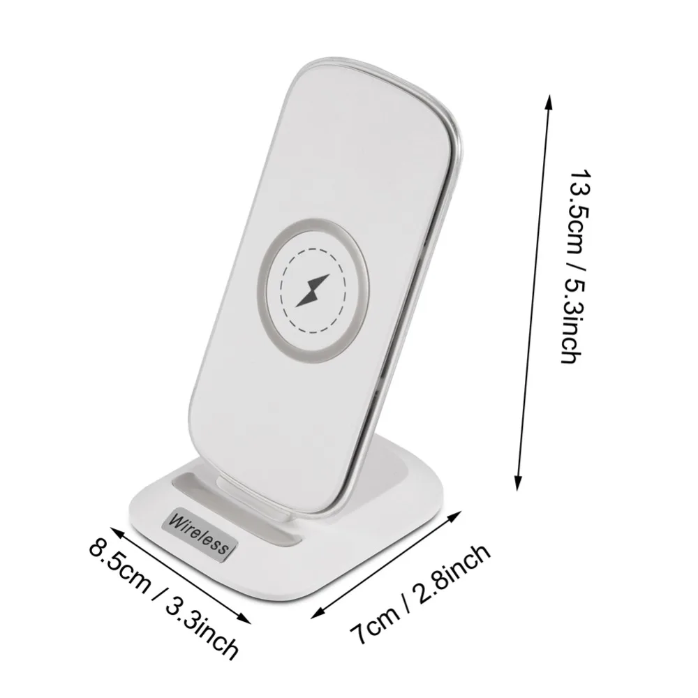 SOONHUA 10W Qi Wireless Charger Stand For iPhone X XS Max 8 Plus Mobile Phone Fast Charging Holder Samsung S9 S8 | Электроника
