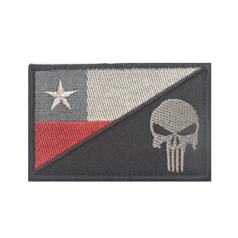 Флаг штата Техас военный нарукавная нашивка с черепом флаг Техаса военная