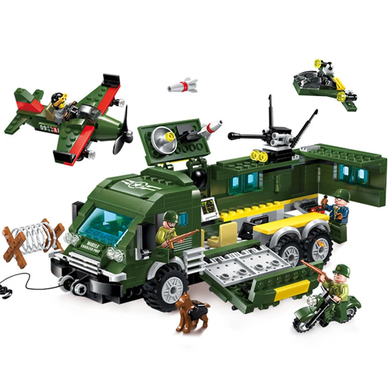 231 шт детские строительные блоки игрушка Совместимость с legoingly город Военная