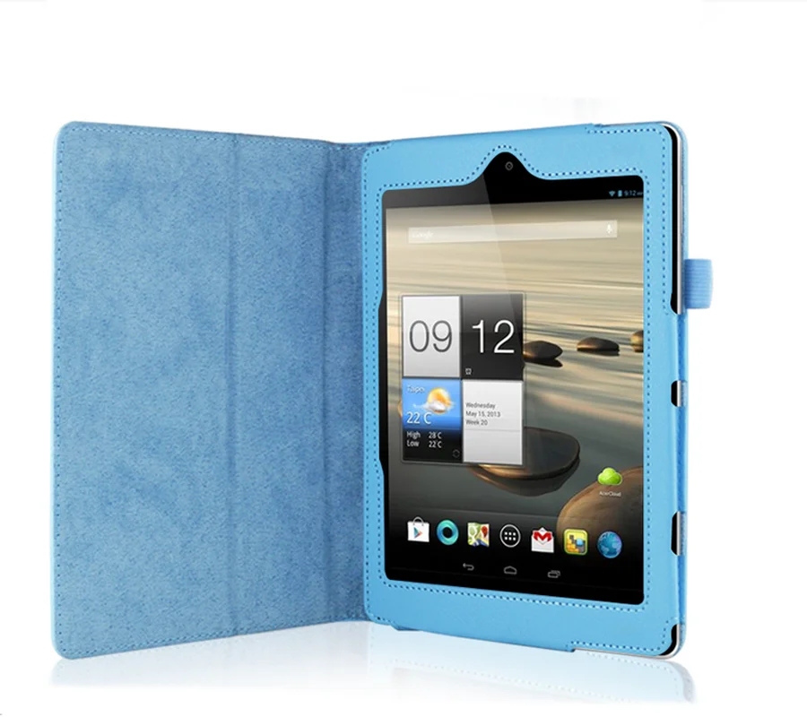 Мягкий кожаный чехол книжка личи для планшета Acer Iconia Tab A1 810 7 9&quot|Чехлы планшетов и