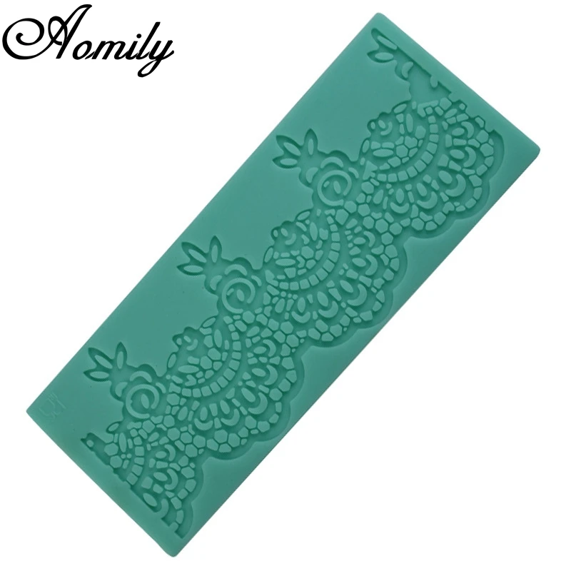

Кружевная форма для торта Aomily, цветок, свадебный торт, силиконовая форма для помадки, мусса, козырек, Декор, сахарный глазурь, коврик, коврик ...