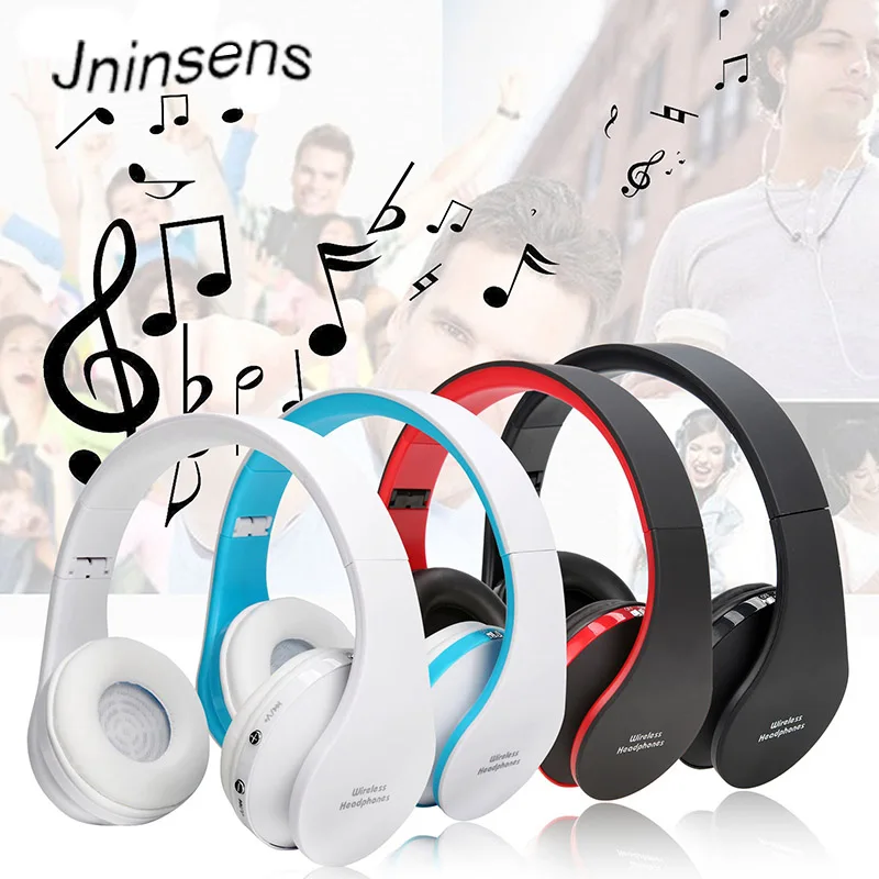 Складные HiFi наушники с глубокими басами проводные/Беспроводные стерео Bluetooth