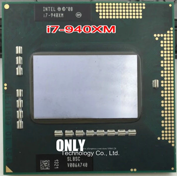 Бесплатная доставка процессор intel core для ноутбука SLBSC I7 940XM 2 13G 3 33G/8M HM55 QM57 100% чипы