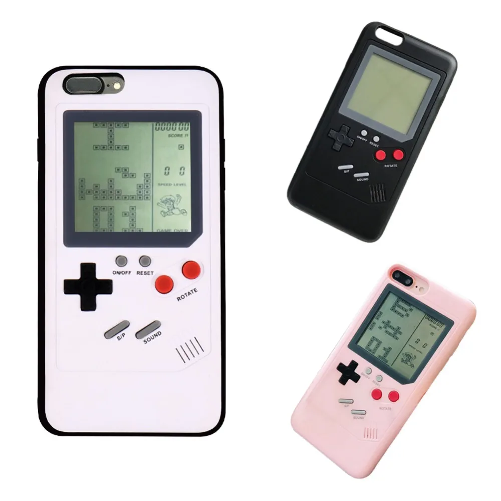 Чехол для телефона Nintendo Tetris Gameboy в стиле ретро Apple iPhone 6 6s 7 8 Plus X игровой