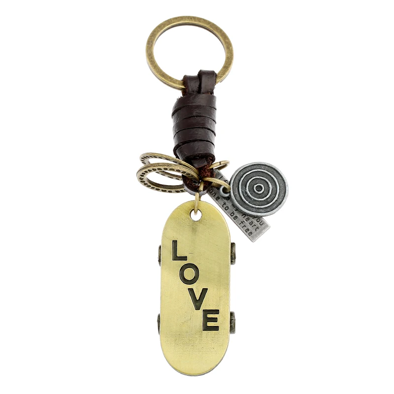 12 стильных милых подвесок винтажный брелок для ключей в стиле панк из