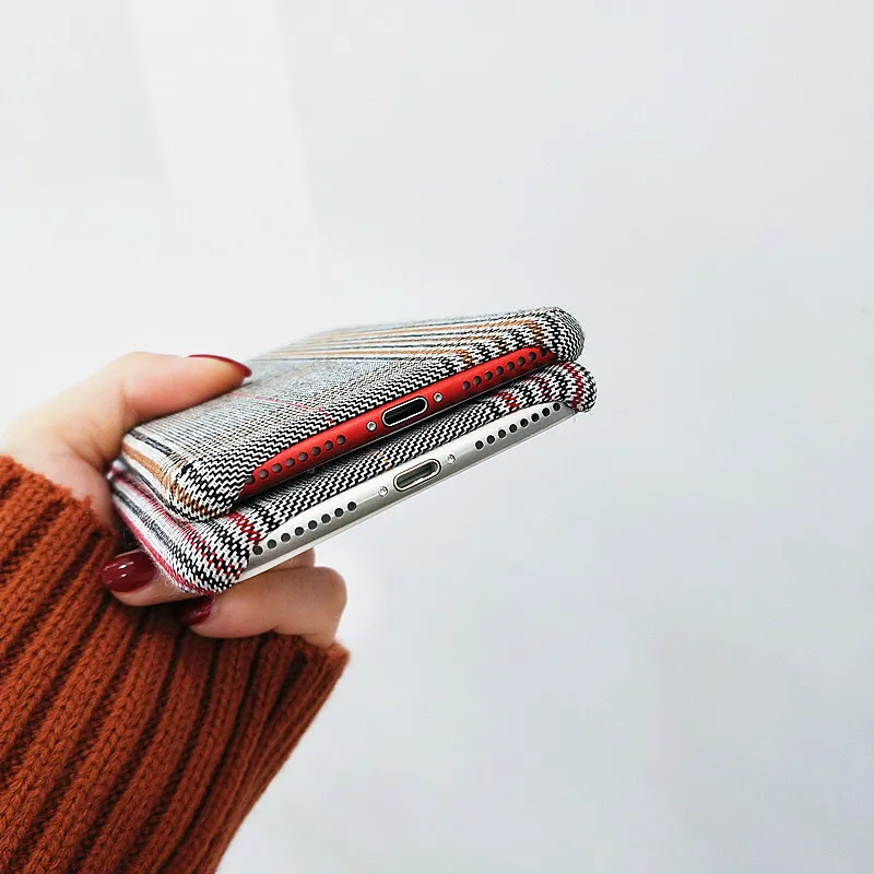 Модный мягкий сетчатый чехол для iPhone 8 7 6 6s Plus тканевый телефона X XR XS MAX |