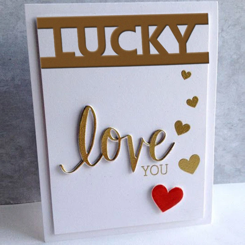 New Die Happy Letters Metal Cuts Cutting Dies For DIY Scrapbooking Embossing Photo Album Paper Cards Decorative Crafts | Дом и сад