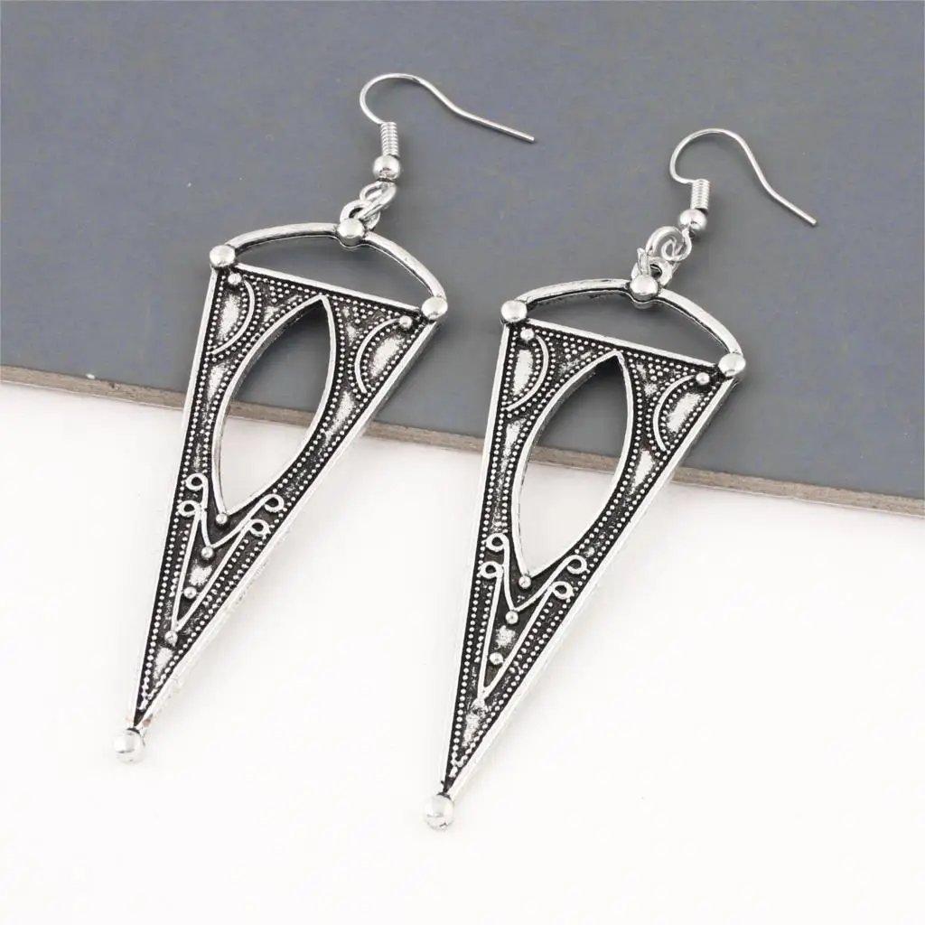 Серьги-подвески в этническом стиле женские геометрический дизайн