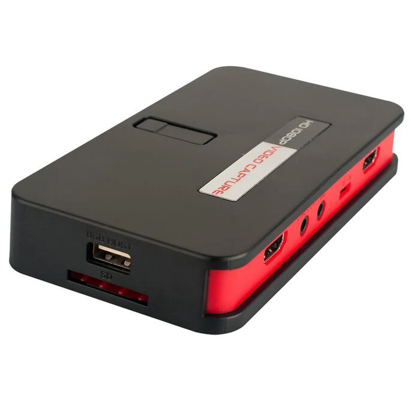 EZcap284 карта захвата игр коробка видео HDMI /AV/Ypbpr с USB накопителем SD для игрового