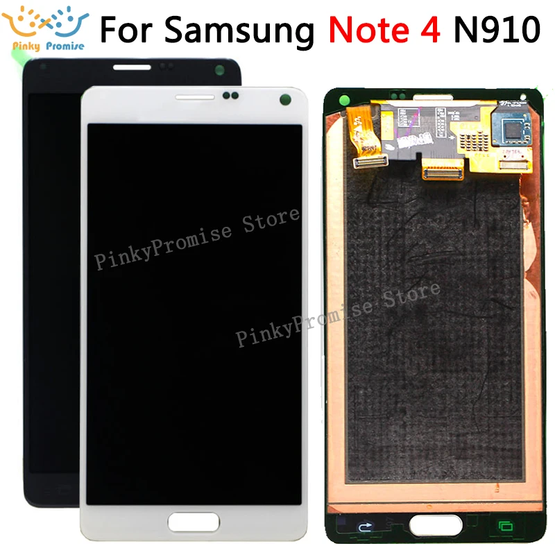Super AMOLED ЖК-дисплей для телефона Samsung Galaxy Note 4 N910 N910A N910F N910H сенсорный экран
