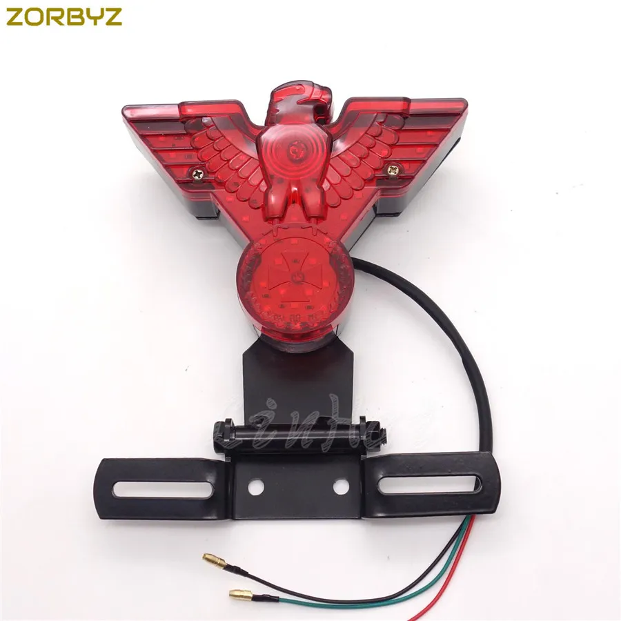 ZORBYZ мотоцикл Warbird навесной светодиодный задний Номерной Знак Стоп задний фонарь лампа для Harley Bobber Chopper