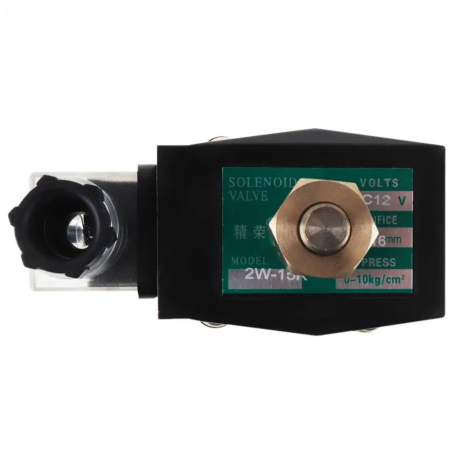 Электрический электромагнитный клапан 12 В постоянного тока латунь с длинным