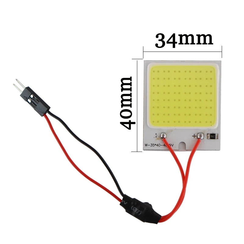 100 комплектов 24 В Caminhao levou Cupula 3 с чипами Luz Interior Do Carro COB LEVOU Чип smd 48 T10 luzes Painel de LED Festo