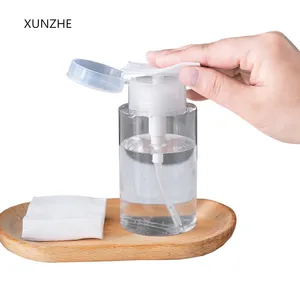XUNZHE Новый портативный 100 мл 150 мл 200 мл Пустой Диспенсер с насосом прозрачные бутылки для снятия макияжа контейнеры для воды трубки