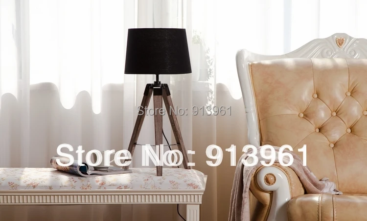 2016 The Newest Design PARIS RETRO Royal Air Force Wood tripod Table lamp Desk light Free Shipping | Освещение