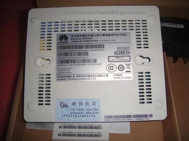 HG8321R or HG8321 GPON ONU ONT 2 Lan ports + 1 telephone port | Fiber Optic Equipment