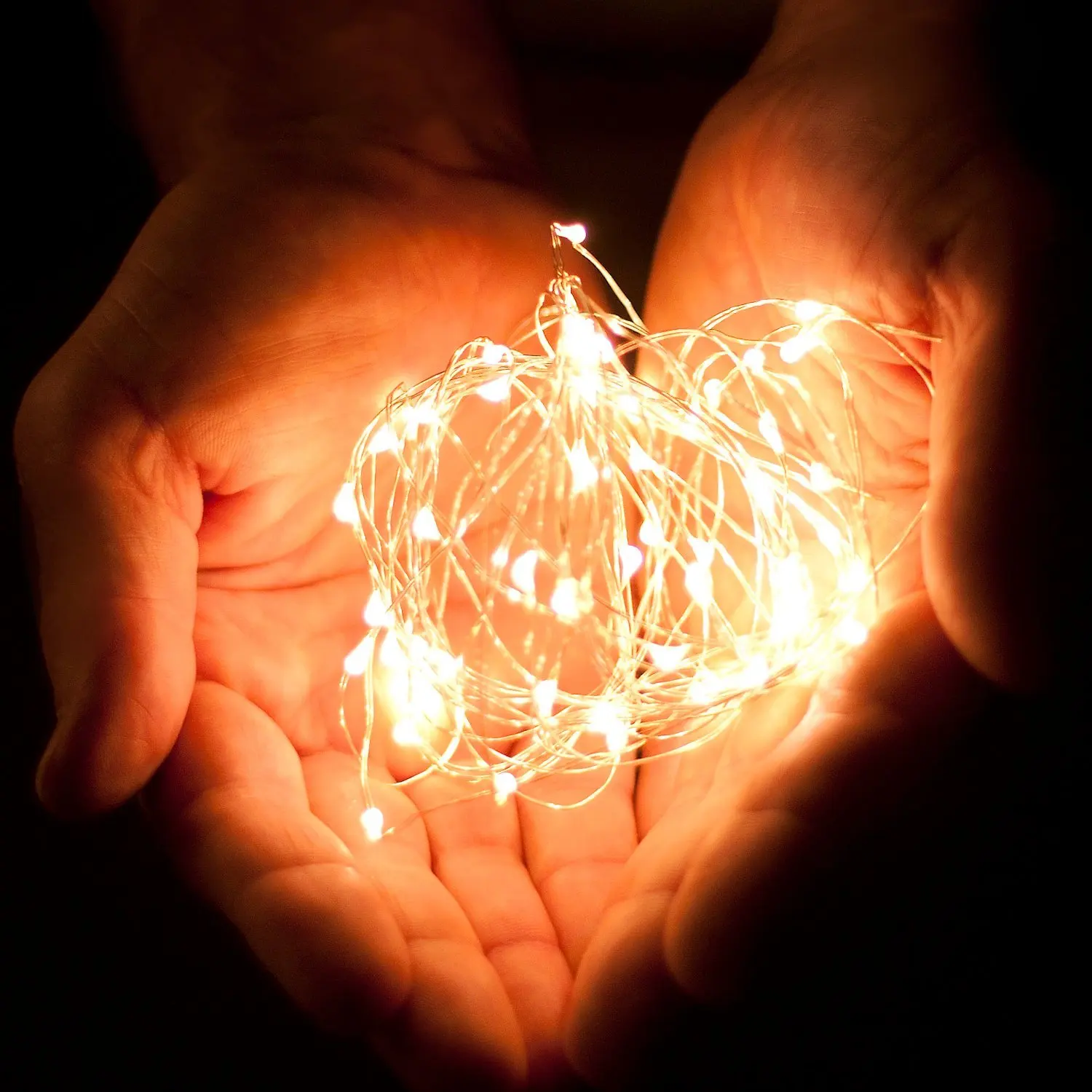 5 шт./лот 2 м 20led светодиодная гирлянда теплые белые микро светильники работающие