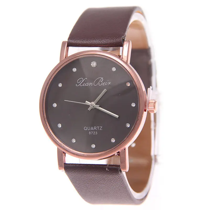

Bowake Women Watches Fashion Simple Style Black Quartz Wristwatch Leather Band Ladies Watch Luxury Casual Clock reloj mujer #c