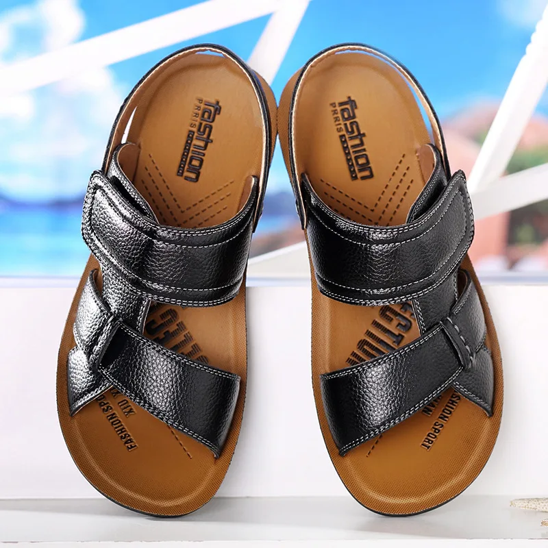 Men Sandals Breathable Casual Shoe Slip On Summer Slippers Male Shoes Sandalias Hombre Flats Gladiator Beach | Обувь