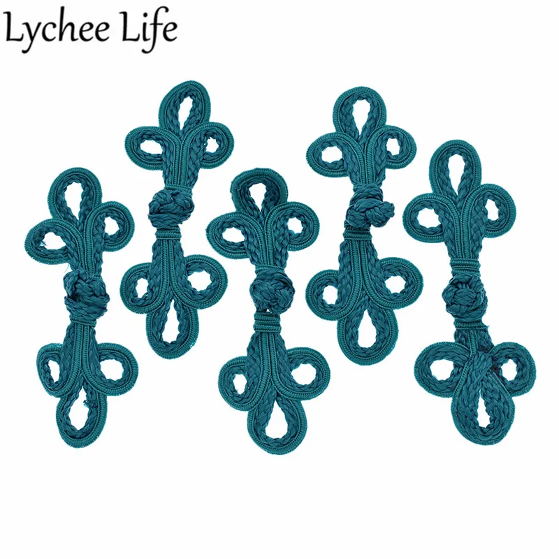 Lychee Life 5 шт. бисерные китайские кнопки красочные лягушки Кнопка Ручное шитье для