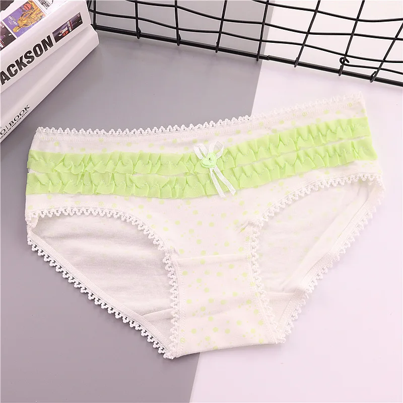 Модные женские нижнее белье Симпатичные хлопковые трусы точка трусики femme Pluse