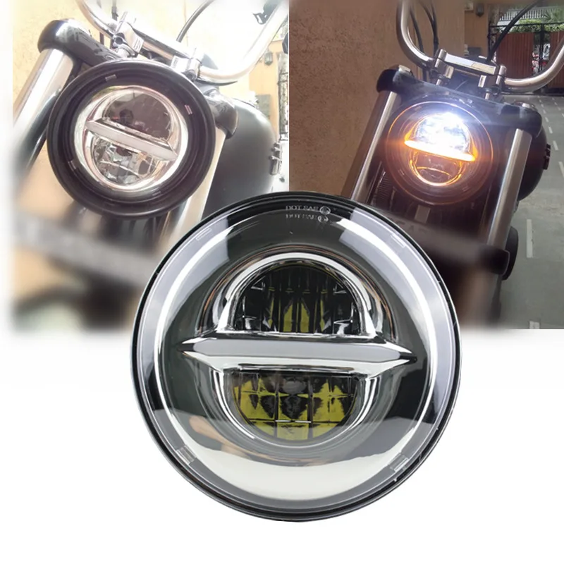 Черная светодиодная фара 5 75 дюйма для улицы 500 XG500 Iron 883 Low XL883 Dyna Sportsters V образный