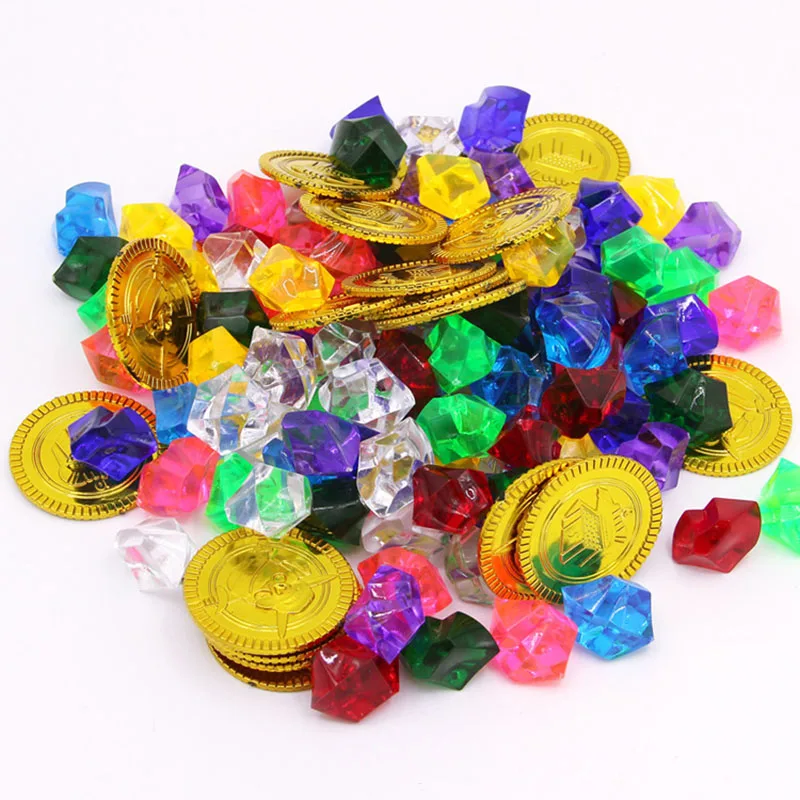 120 шт./компл. детские пиратские сокровища игрушки для охоты за сокровищами