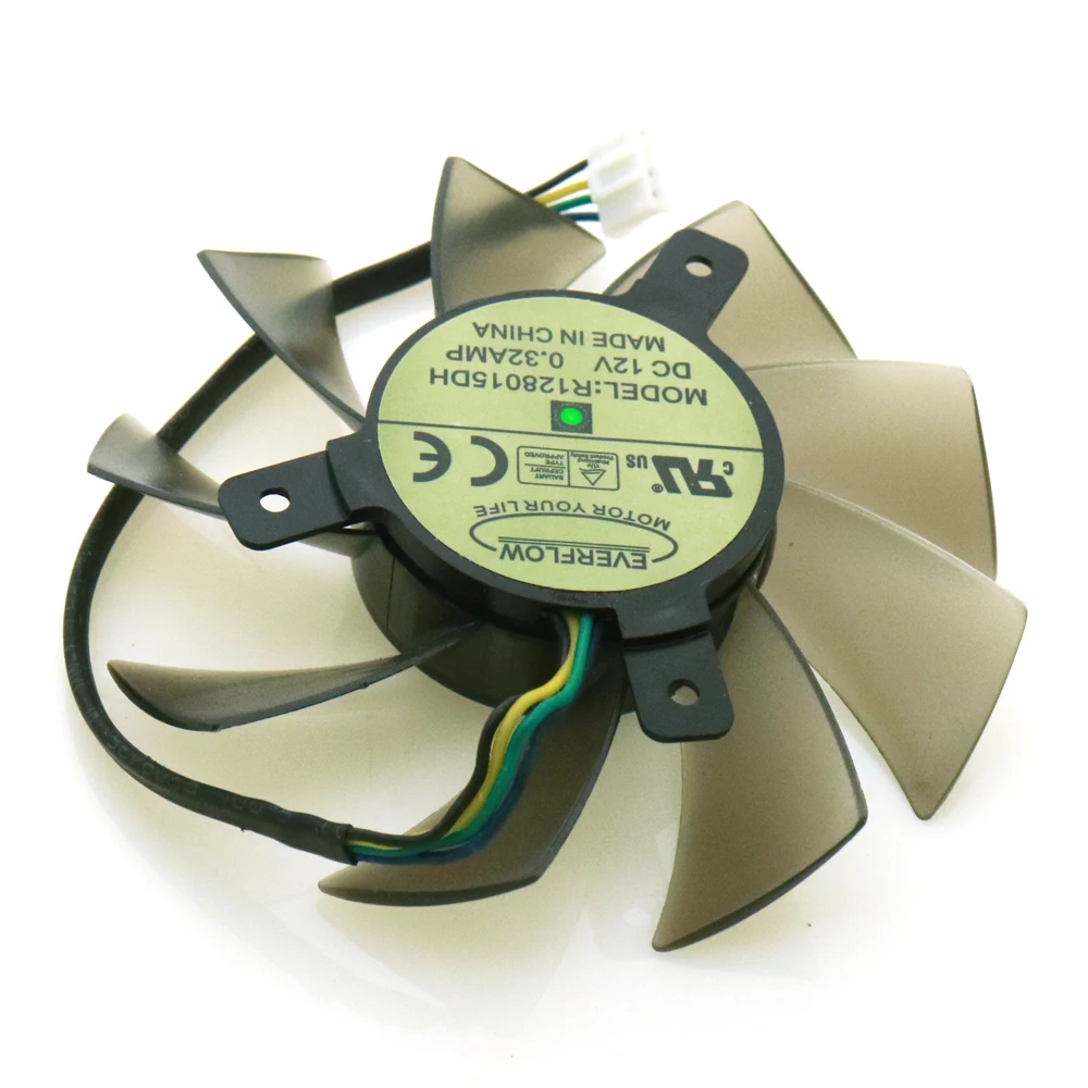 Бесплатная доставка R128015DH T128015DU 12V 0.32A 75 мм VGA вентилятор для GT730 GTS650 GF8 gt640 GKN5