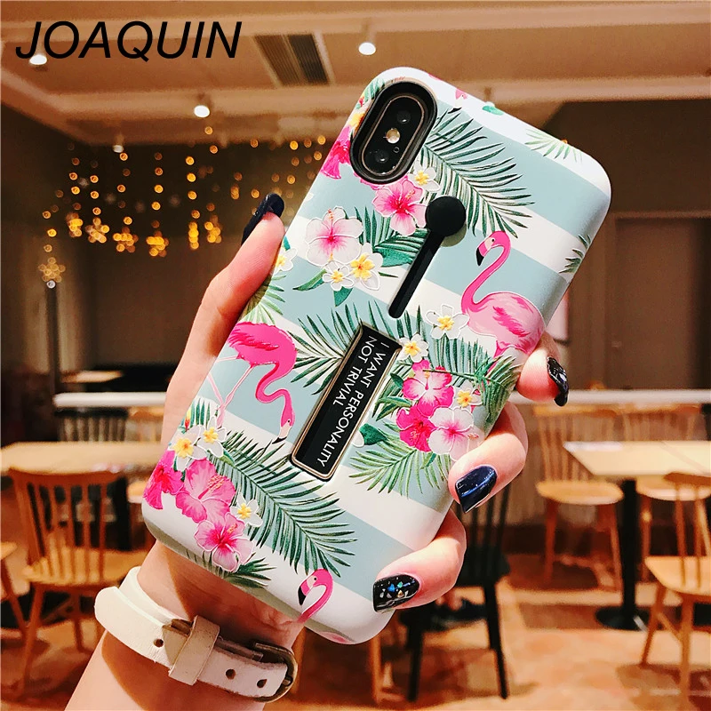 relief Case For iPhone 7 7Plus 6 6S 6Plus Soft TPU Cover Flower Leaves Bird 8Plus X XR XS Max phone bag case |