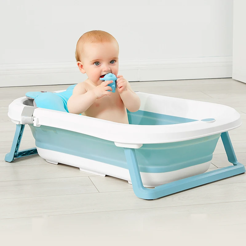 

Baby bath tub newborn can sit and fold portable baby 0-6 years old large children bathing basin bathtub