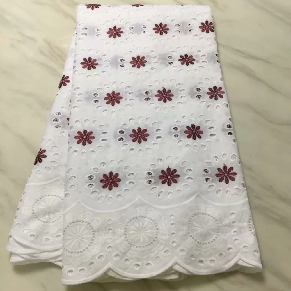 Excellent Design Fashion Swiss Cotton Edge Garment Fabric Foundation Nigeria Lace ffp1122 |