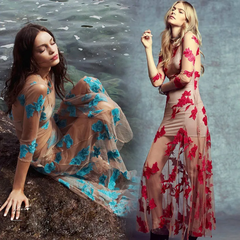 For Love Lemons взлетно-посадочной полосы длинное платье для Новинки женщин три
